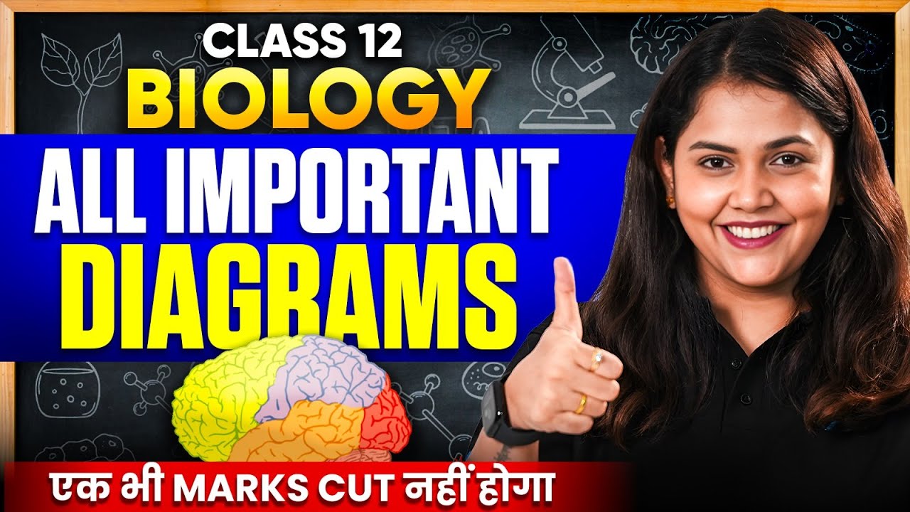 Class 12 Biology All Important Diagrams - One Shot | CBSE Board Exam 2026 🔥