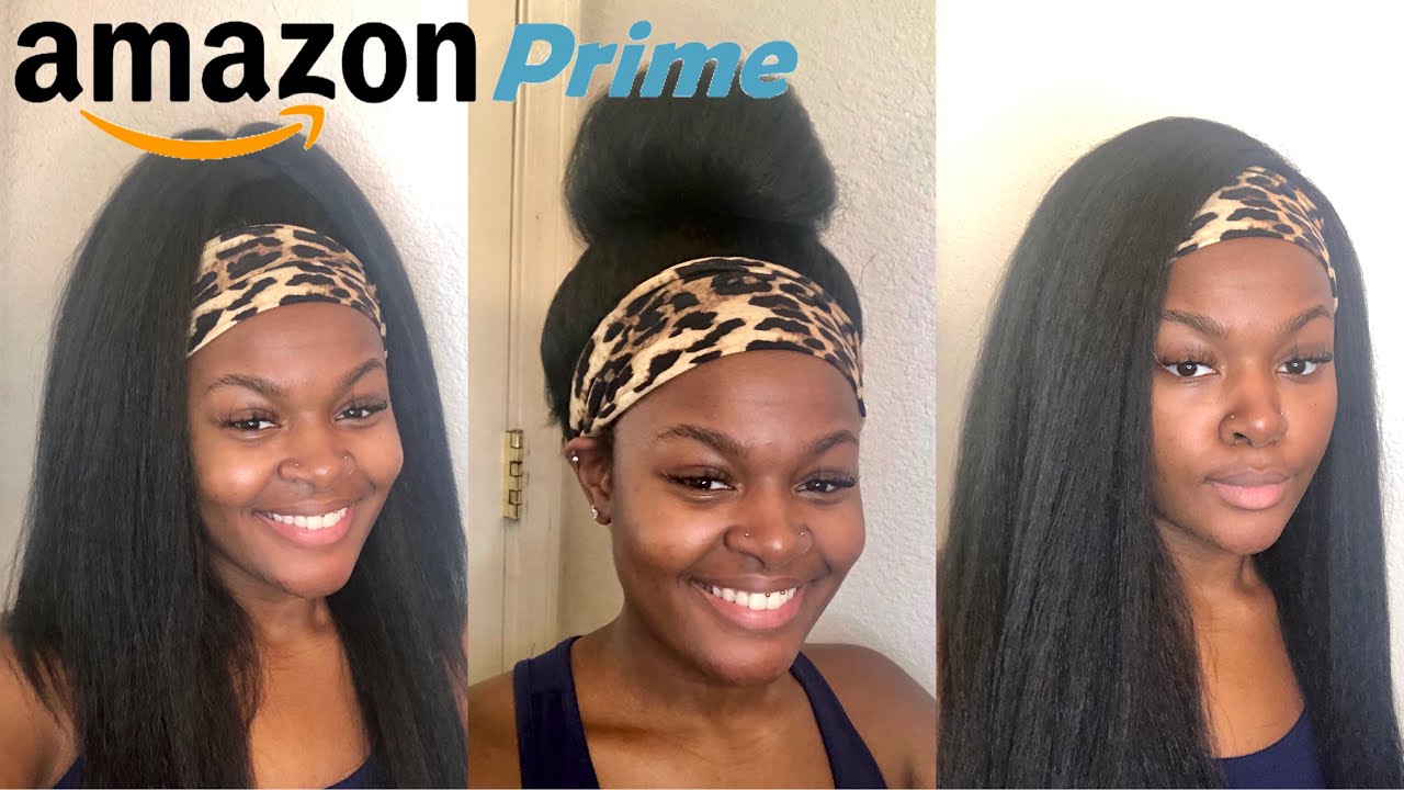 Kinky Straight Headband Wig From Amazon ft Nayoo Hair | Affordable Headband Wig Unboxing and Install