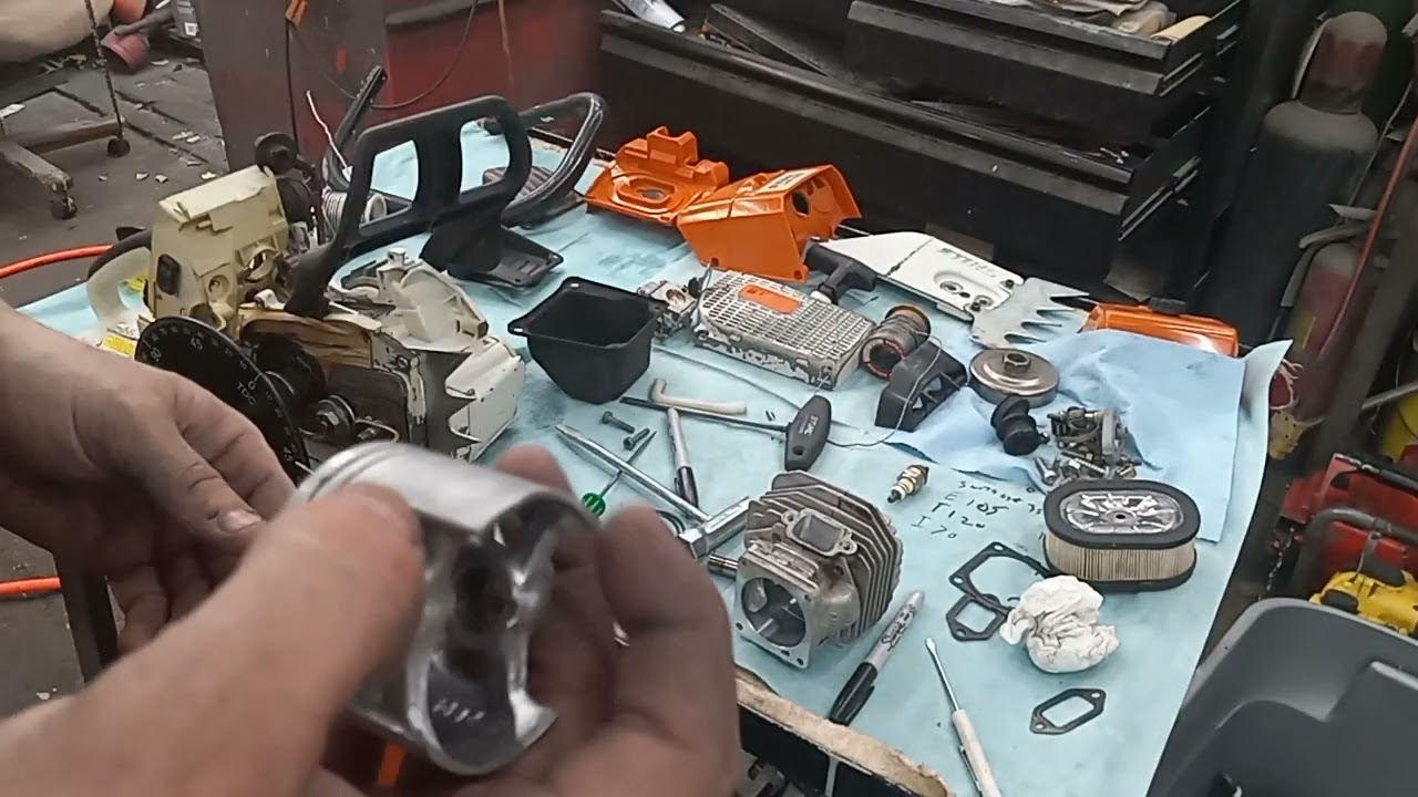 Port work an numbers an old school piston trick on the ms440