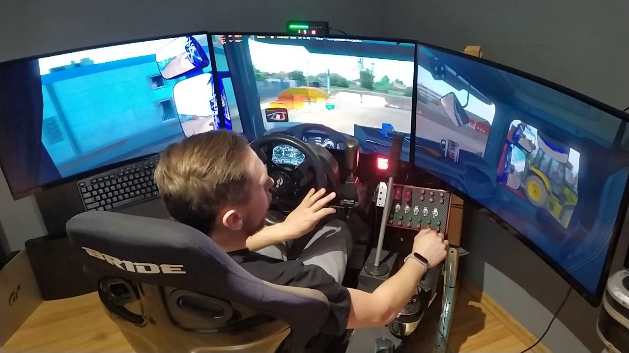 Euro Truck Simulator 2 ETS2 Test na Promods Thrustmaster T300 triple screen SKRS