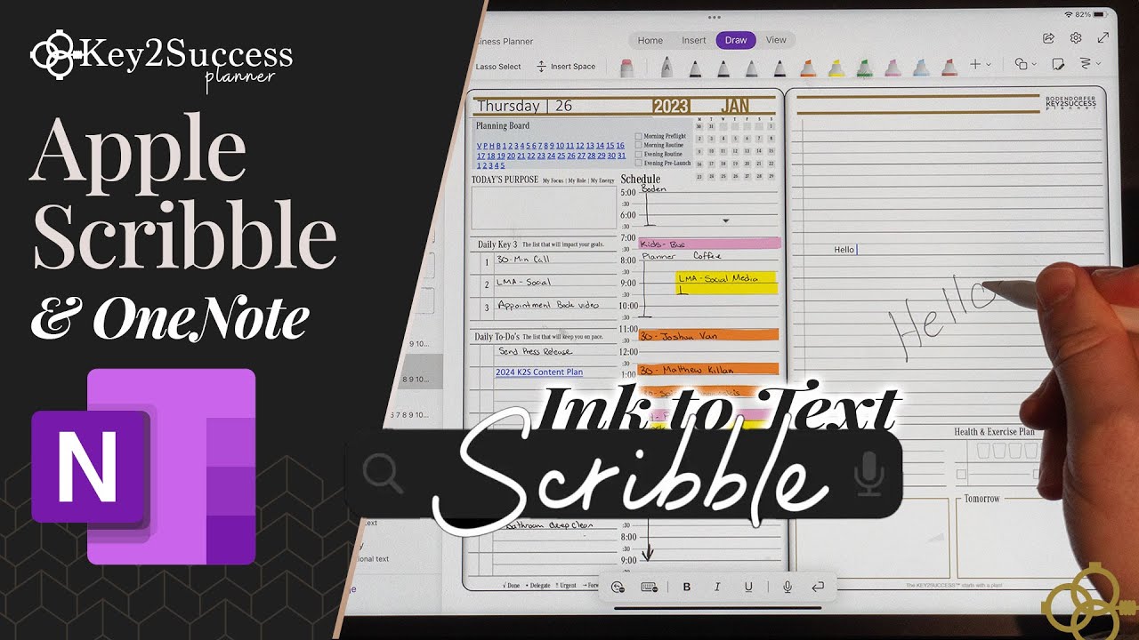 OneNote Ipad Supports Apple Scribble with iOS 16 | Convert Handwriting to Text