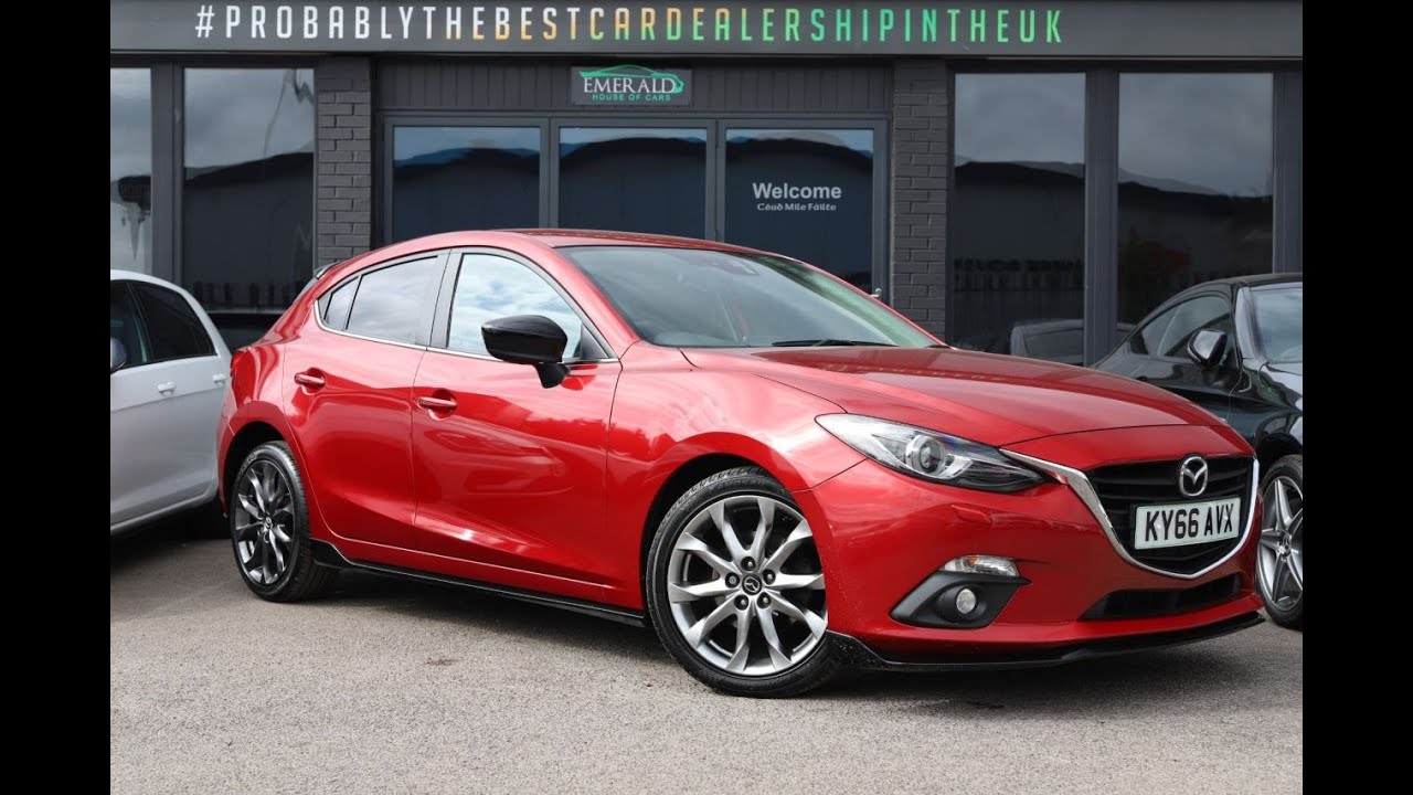 2016 66 MAZDA 3 2.0 SPORT BLACK 5D 118 BHP KY66AVX