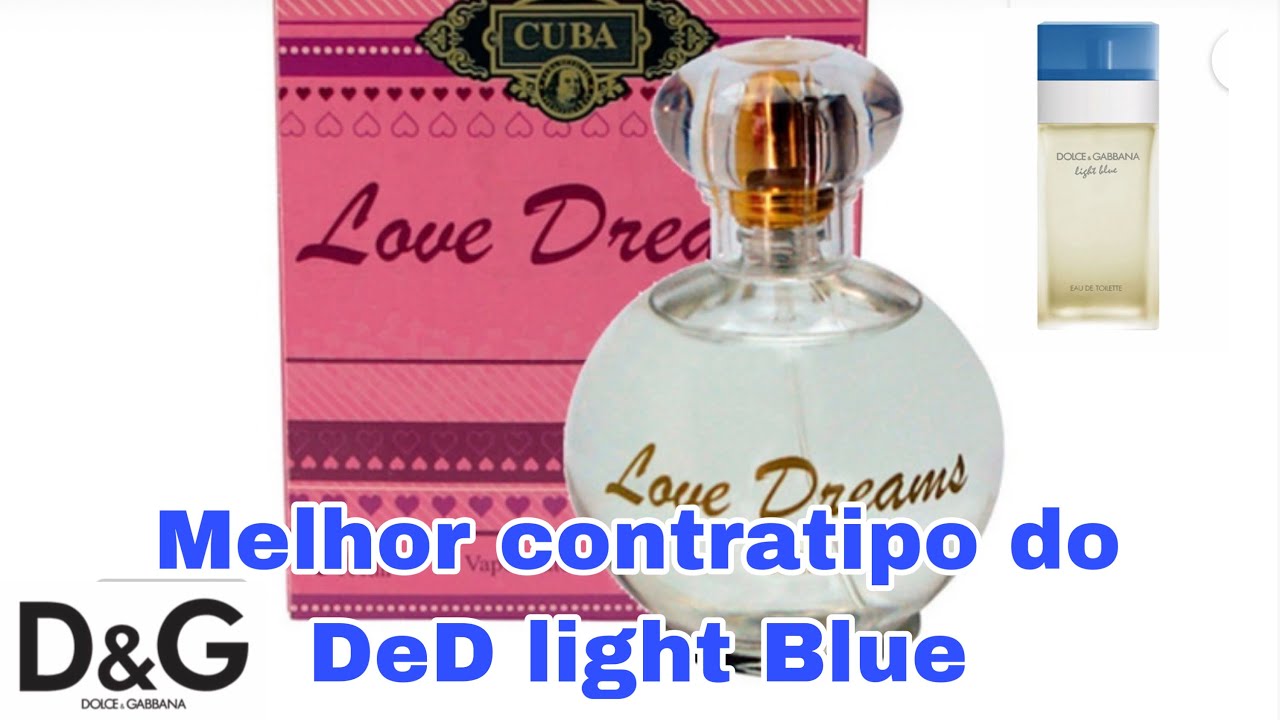 Cuba love Dreams 100ml- Melhor contratipo do Dolce Gabbana light blue. #cuba100ml#Perfumes