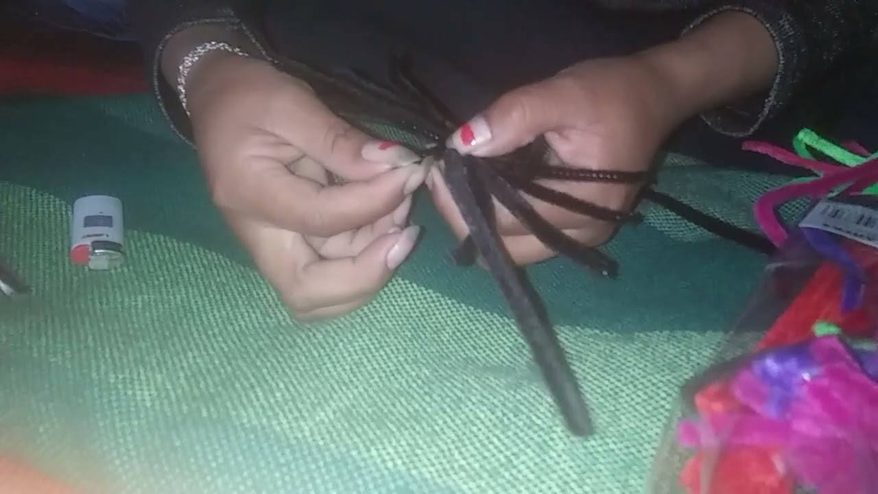 Araña negra Tarántula en Limpia pipas nuevo 2022