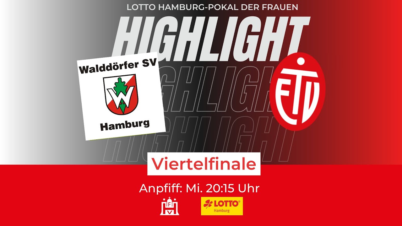 LOTTO Hamburg-Pokal Viertelfinale der Frauen | Walddörfer SV 1. Frauen - ETV 1. Frauen