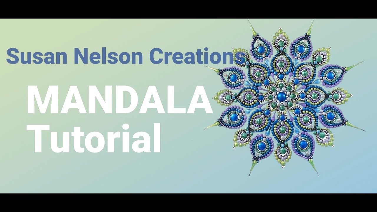 Dot Mandala Tutorial - Vintage Brooch Video by Susan Nelson