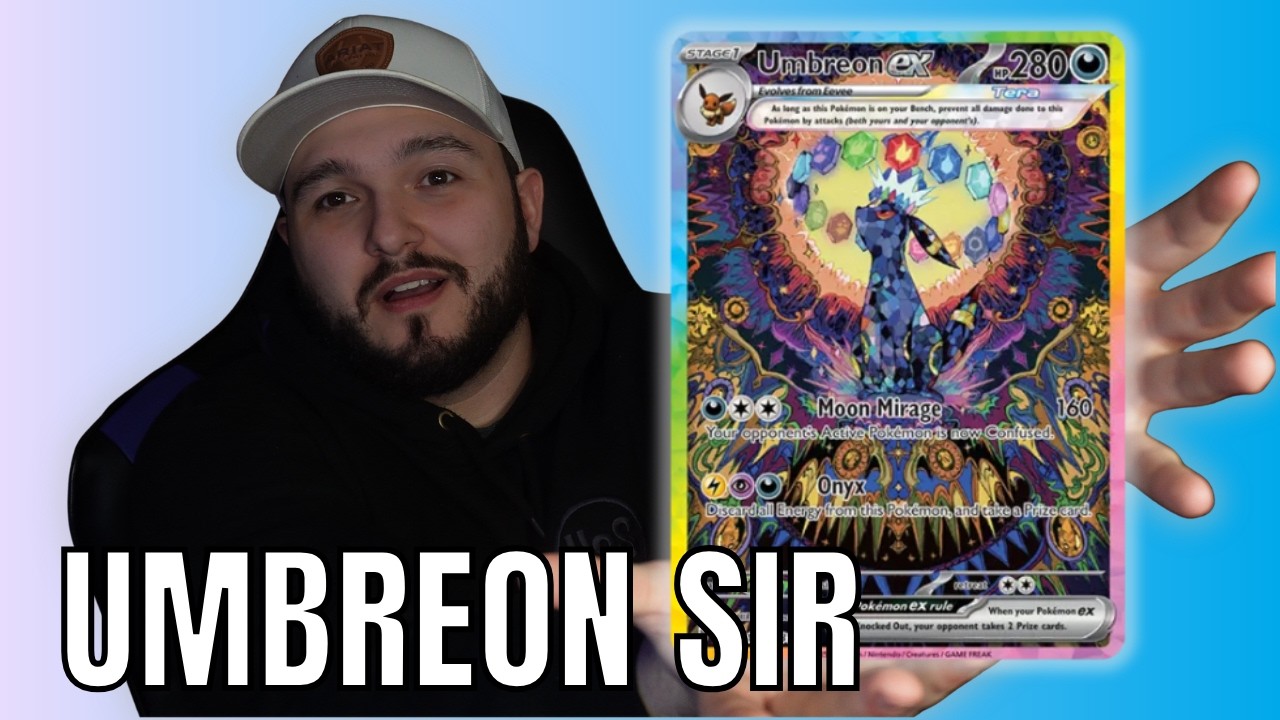 Prismatic Evolutions Premium Figure Collection — Umbreon ex SIR PULLED (TOP CHASE!)