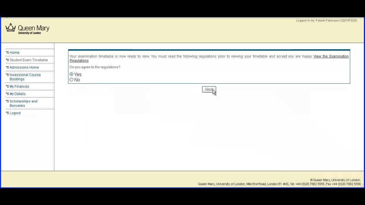 How to view your exam timetable in MySIS