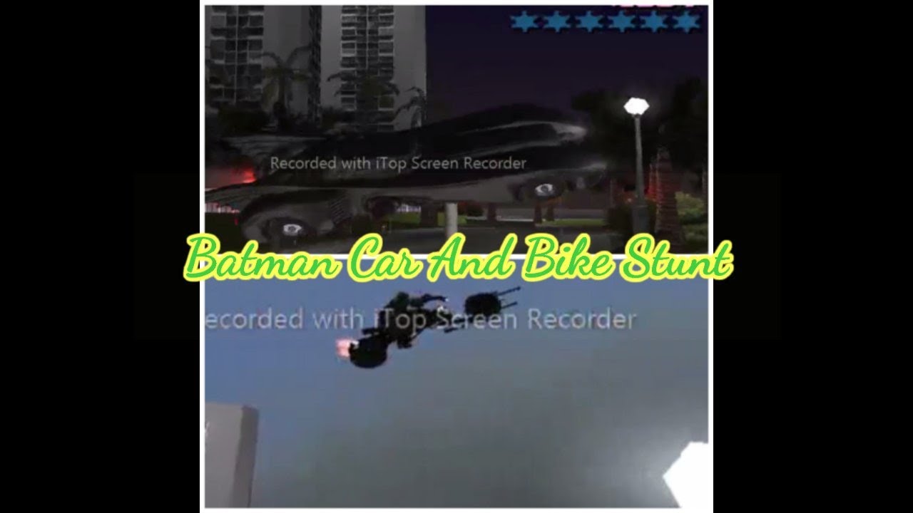Batman Mod In Gta Vice City Batman Bike And Car stunt 