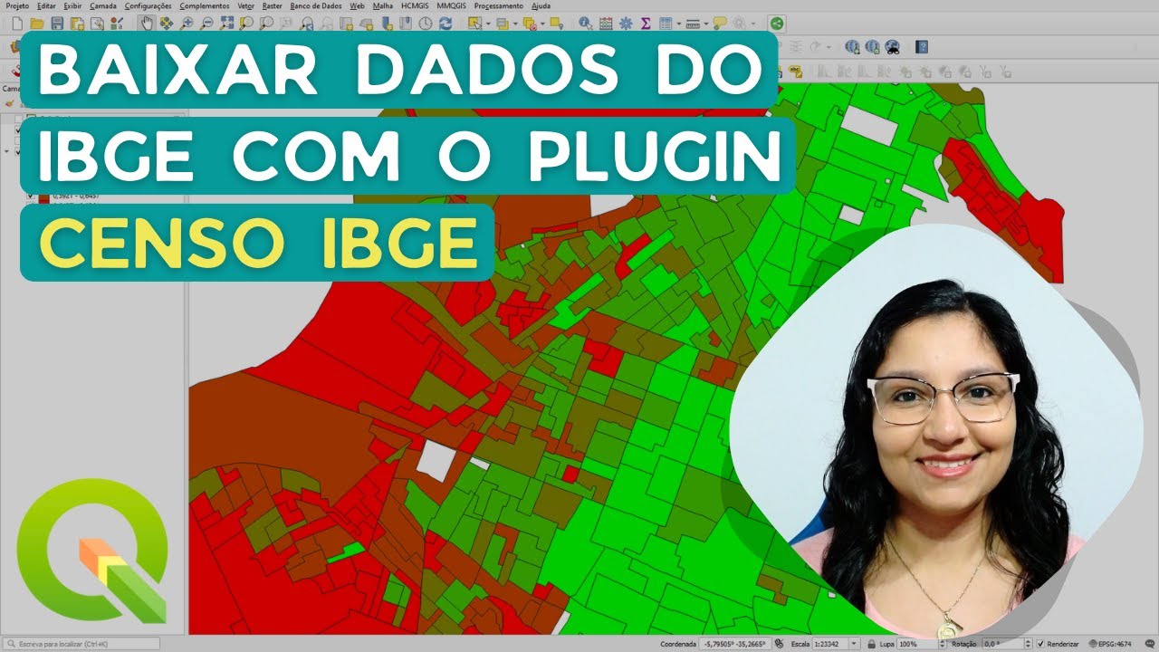 Baixar dados do IBGE por setores pelo plugin Censo IBGE no QGIS