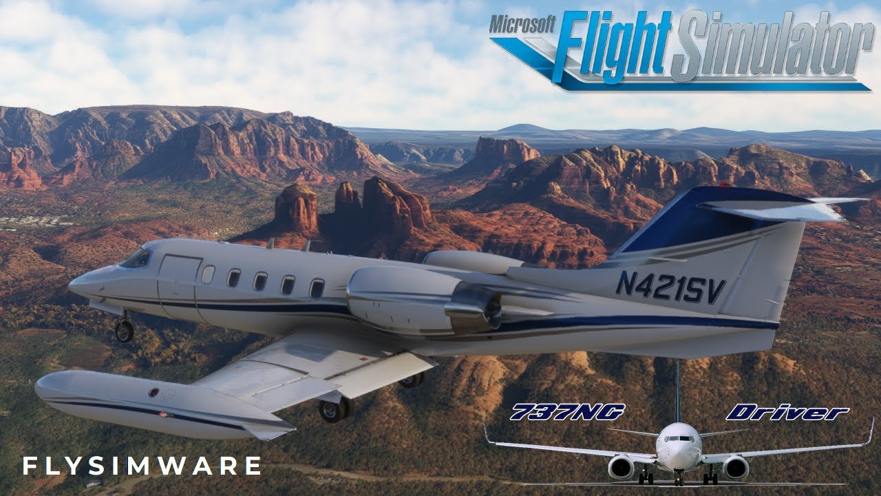 Finally a Learjet! Flysimware Learjet 35a FIRST FLIGHT