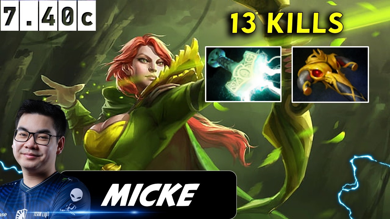 Micke Windranger Safelane 13 Kills - Dota 2 Patch 7.40c Pro player Full Gameplay