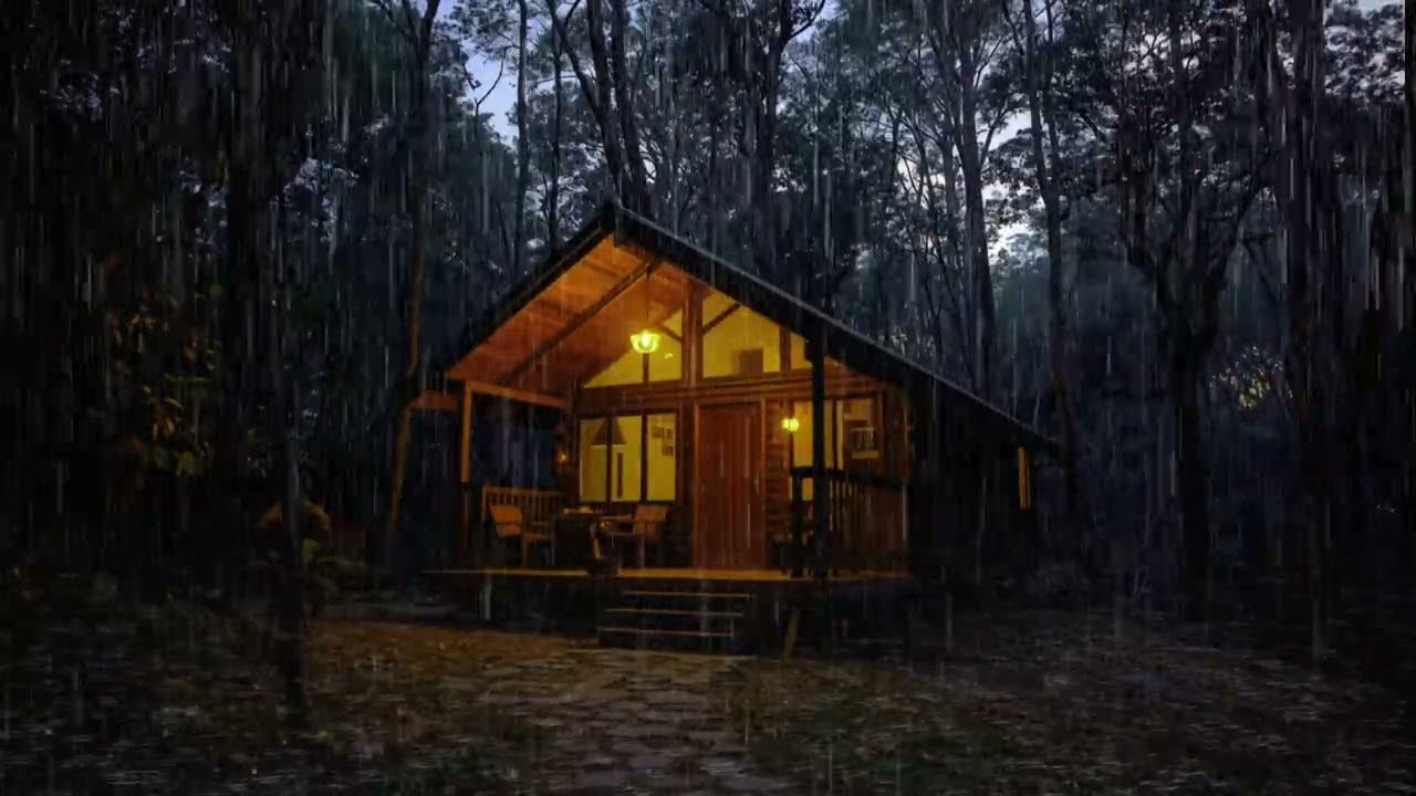 Powerful Rain & Wind Sounds for Sleep 🌧️🍃 | No Edit , No Music for deep sleep, study and relaxation 