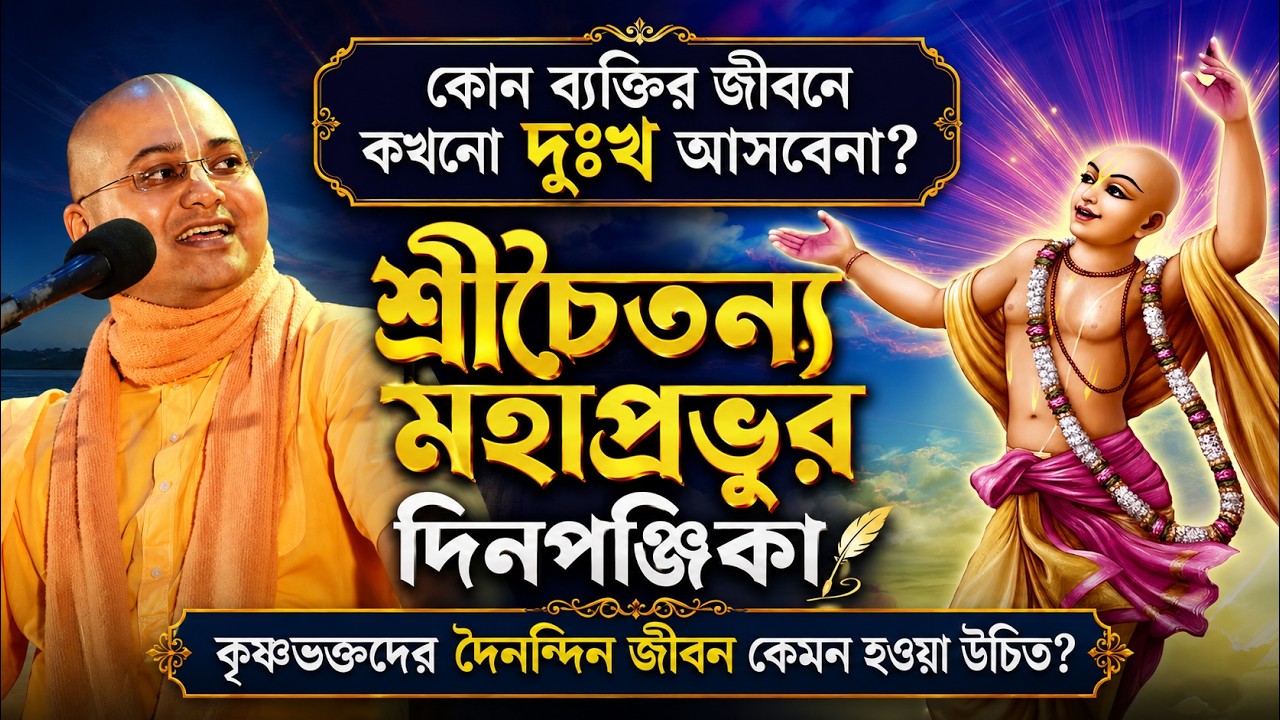 শ্রীচৈতন্য মহাপ্রভু প্রতিদিন কিভাবে অতিবাহিত করতেন❔ 🔴 Ananga Mohan Das