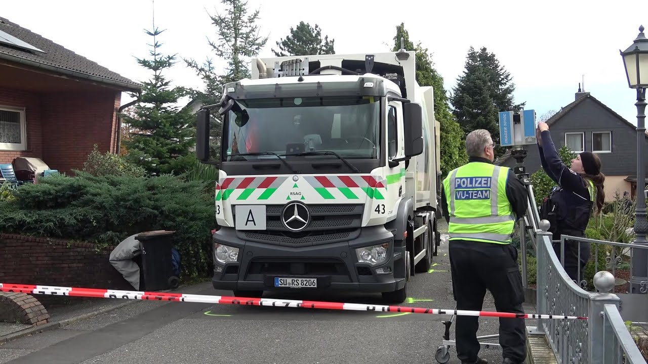Fußgängerin von Müllwagen überrollt - verstorben in Neunkirchen-Seelscheid am 07.11.23 + O-Ton