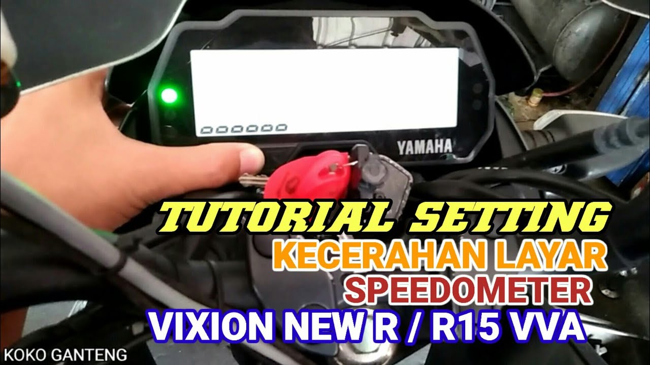 Cara Setting Kecerahan Speedometer Vixion 150/R15 | Cara Merubah Kecerahan Layar Speedometer Vixion