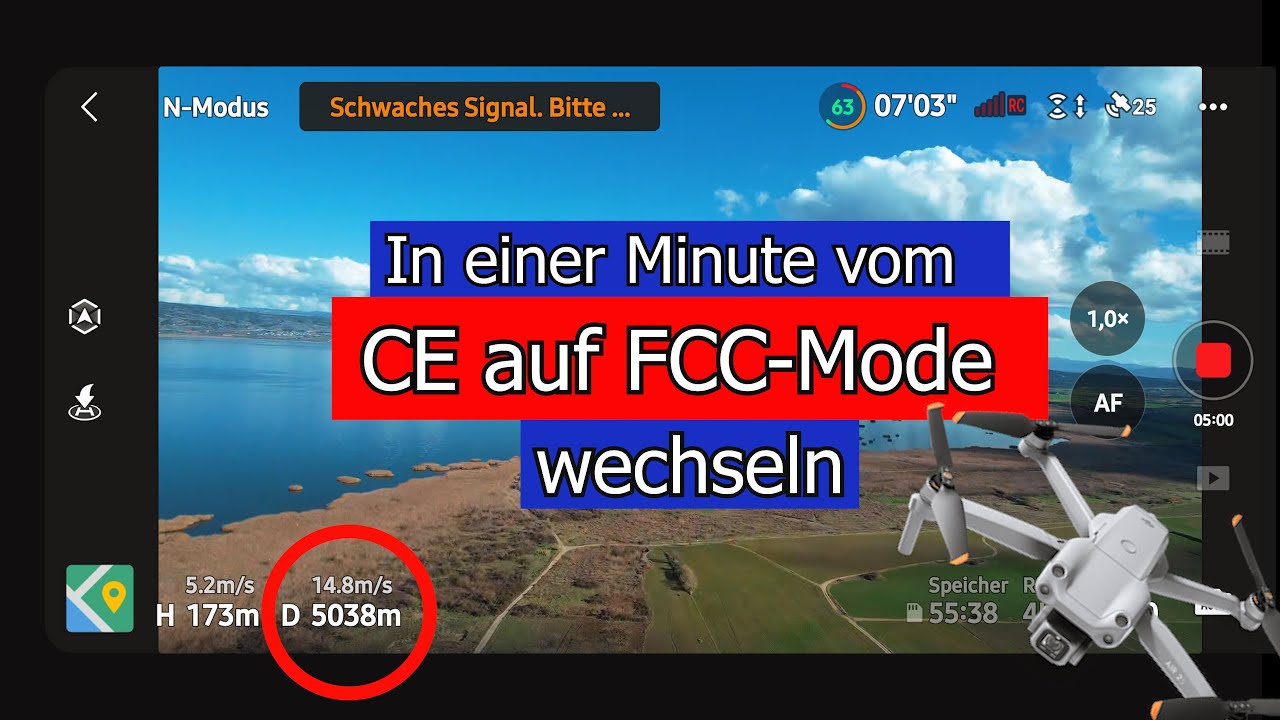 CE-Mode zum FCC-Mode in einer Minute wechseln