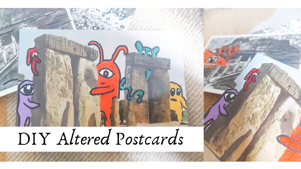 DIY Postcards Series! Ep. 3 - Altered Postcards