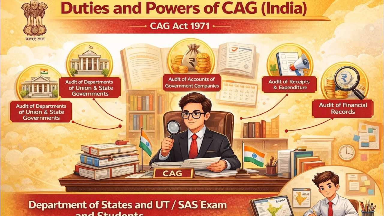 Duties and Powers of CAG of (India)!🇮🇳 