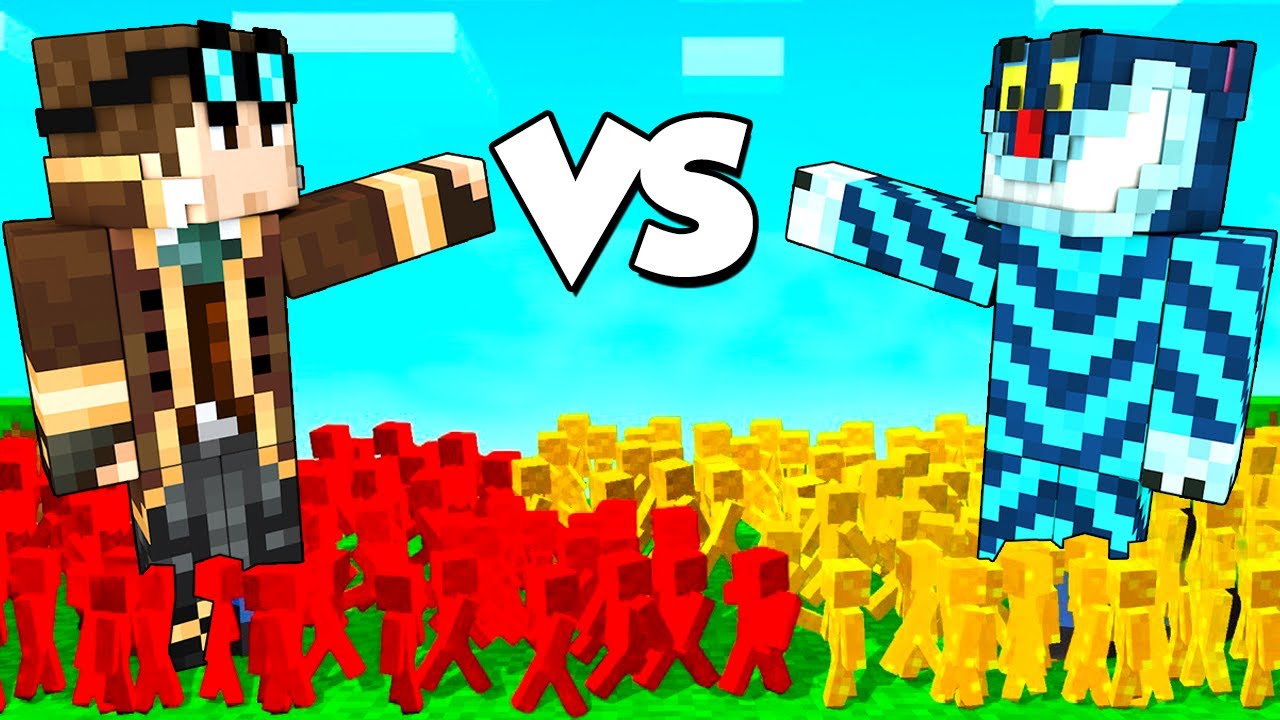 ESERCITO DI LYON VS ESERCITO DI ALEX SU MINECRAFT!!