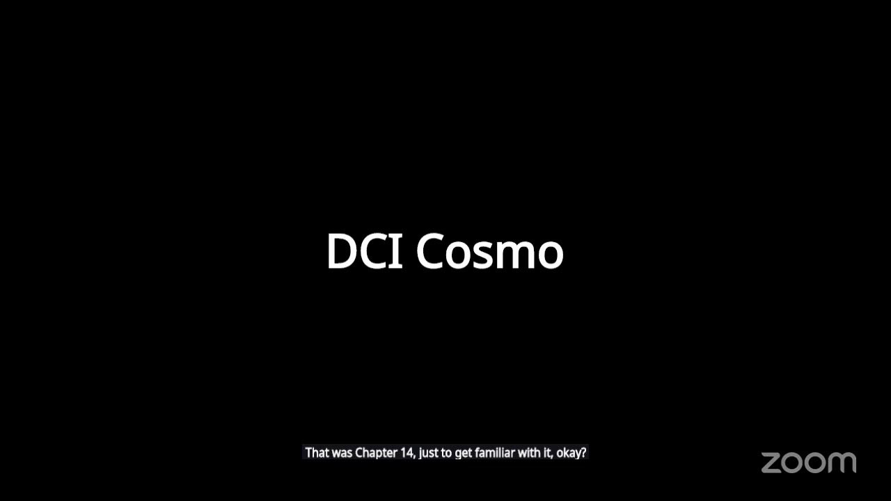 DCI Cosmo's closing ch 14 extensions review