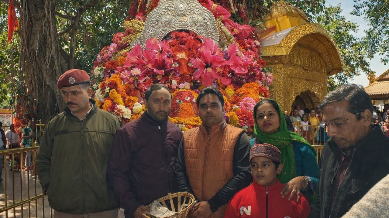 मां चिंतपूर्णी मंदिर के मंदिर में रौनक और मेरे मामा जी का घर चिंतपूर्णी में।।