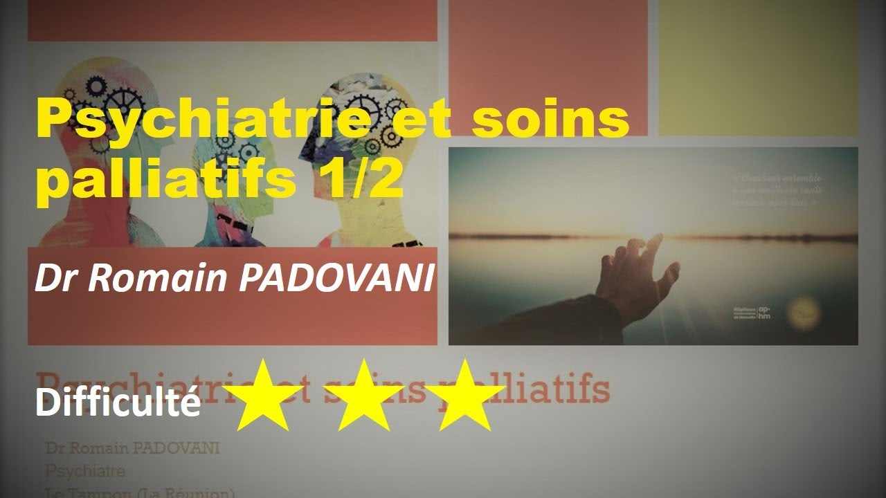 Psychiatrie et soins palliatifs - 1/2 - Dr Romain PADOVANI
