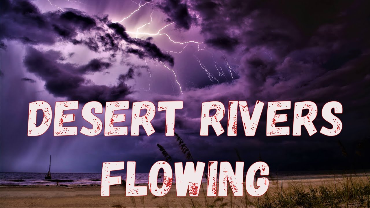 Nature's wonders in Africa: desert rivers flowing in rainy season in Namibia