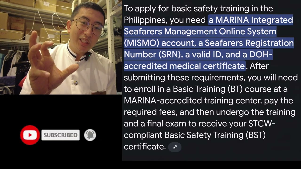How to Apply Basic Safety Training For Seafarer in The Philippines and Requirements #basicsafety 