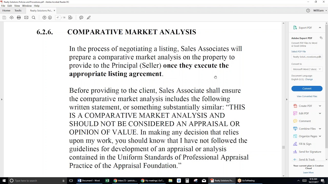 CMA's and Pricing Strategy