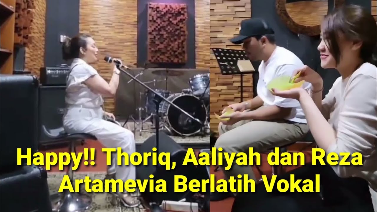Thoriq, Aaliyah dan Reza Artamevia Berlatih Vokal Acara Futsal Kampung Goal  @Lisa dan Ayah