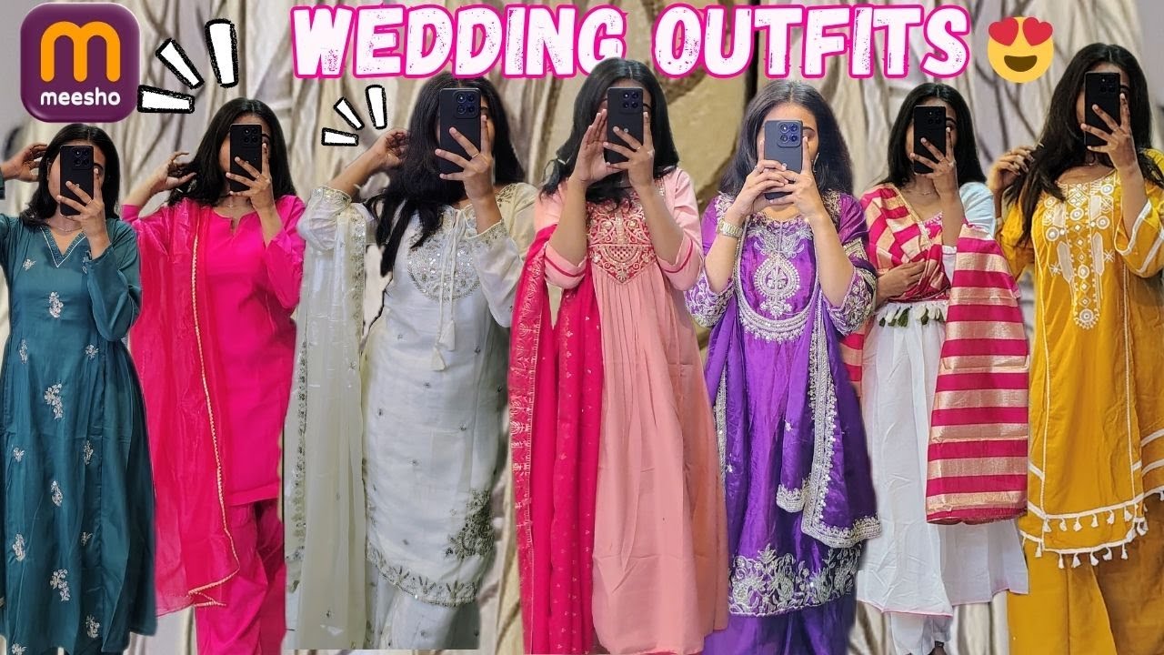Meesho Wedding Outfits Haul 😍 | Perfect Ethnic Wear for Weddings
