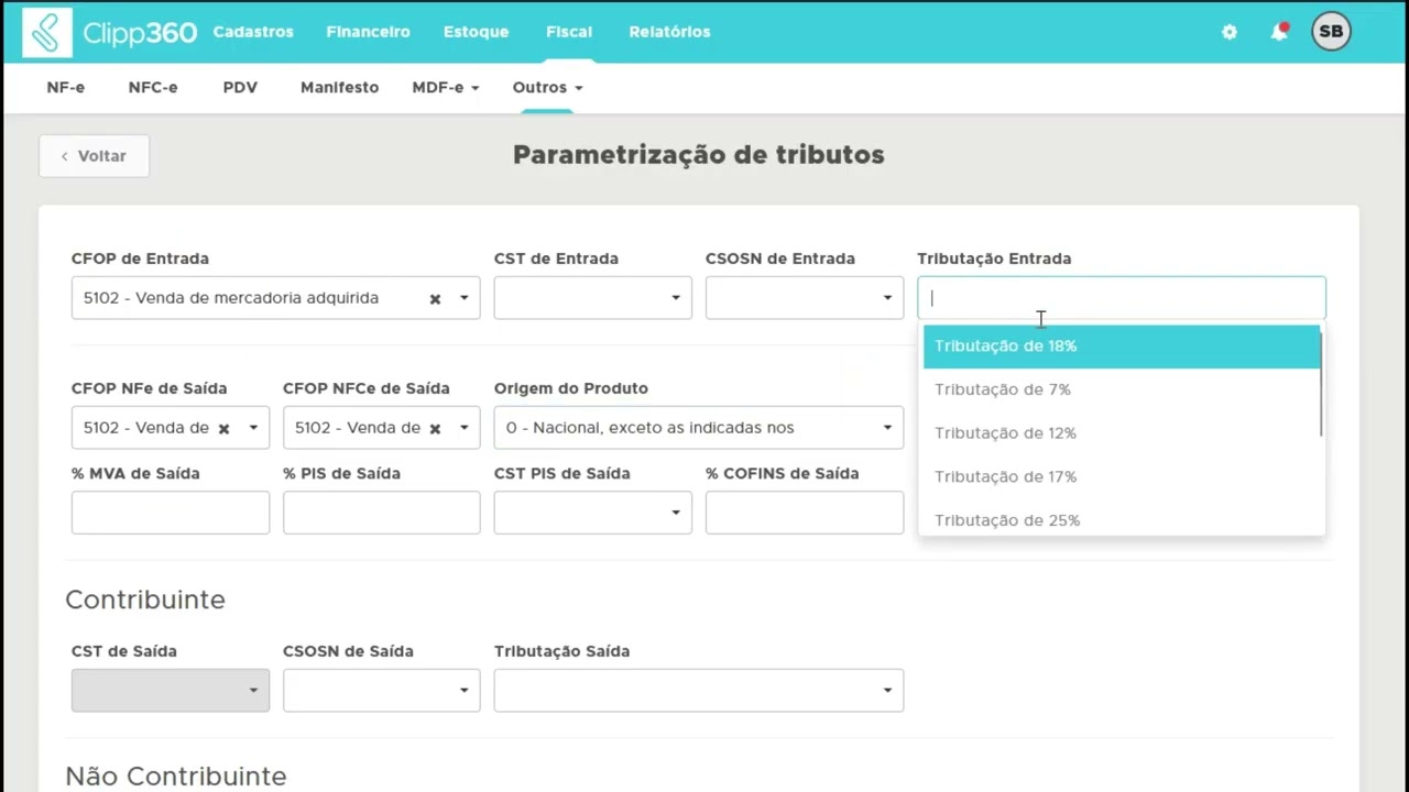 Como Parametrizar Tributos no Clipp 360 (Passo a Passo)
