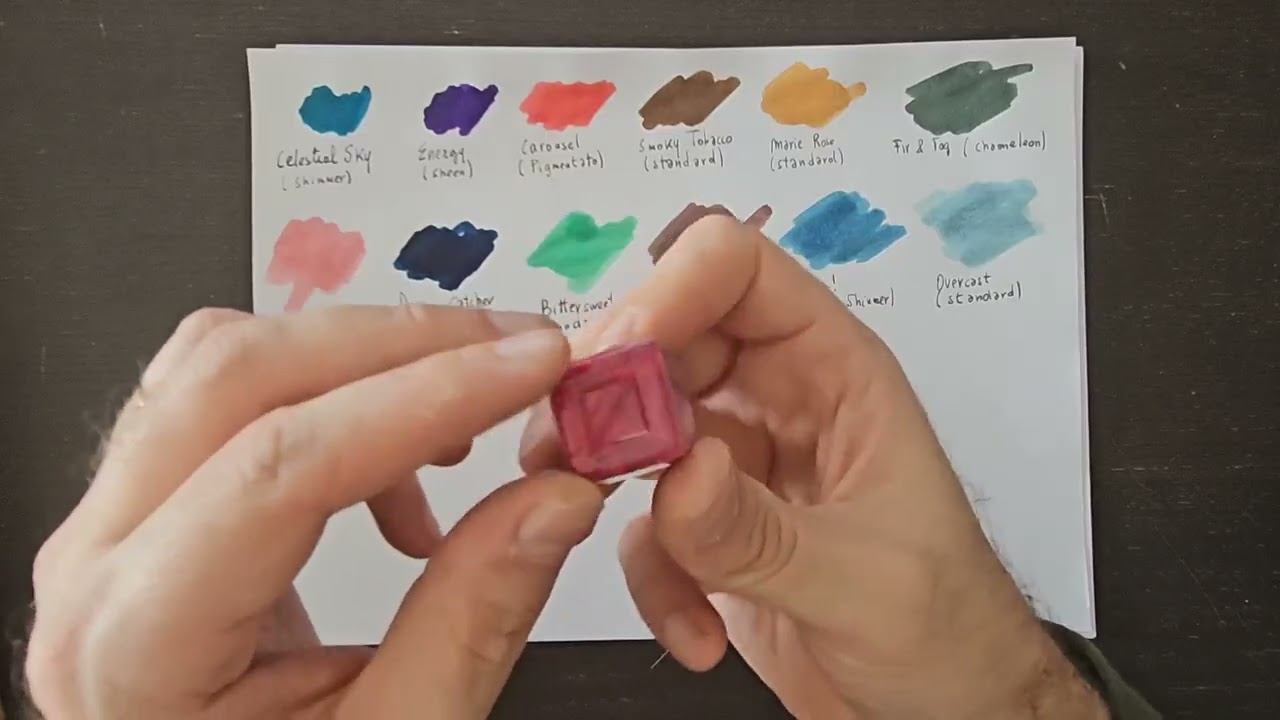 Diamine Inkvent Calendar 2025 SPOILER ALERT