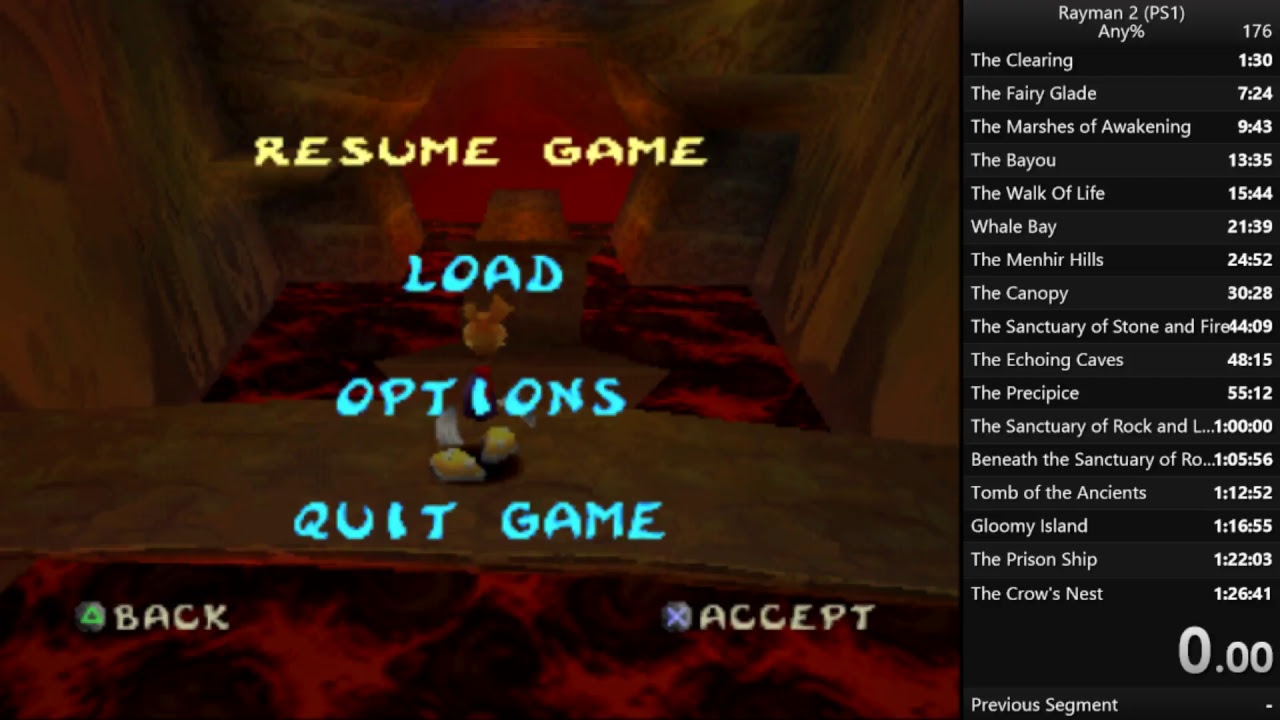 Rayman 2 The Great Escape PS1 Any% Speedrun WR Attempt