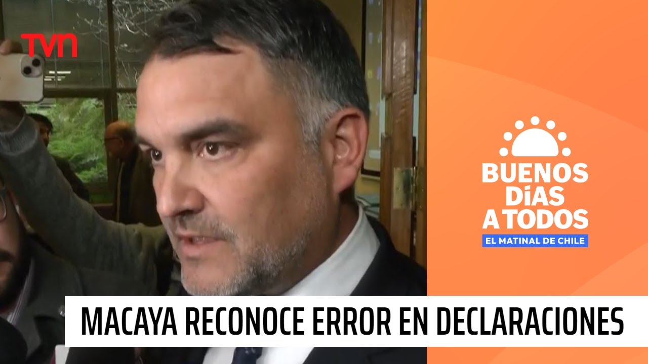 Javier Macaya reconoce 