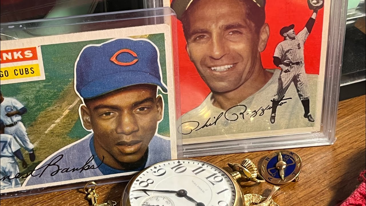 Garage Sale Treasures Gold Silver Pocket Watch Vintage Graded HOF Baseball Cards