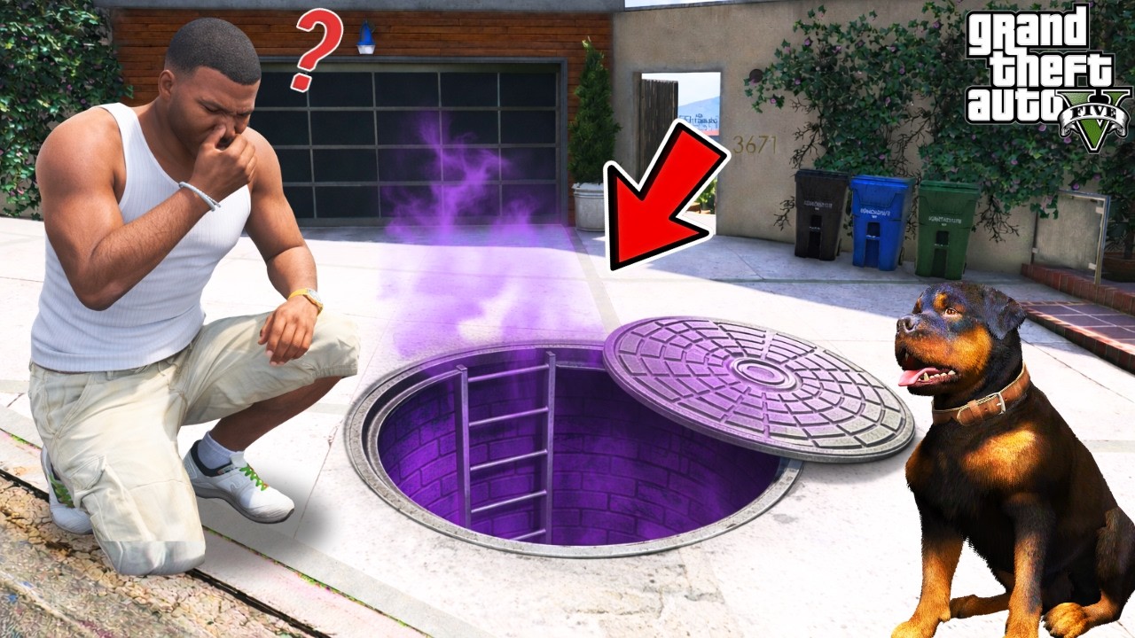 What's Inside The Secret Sewer Under Franklin's House in GTA 5