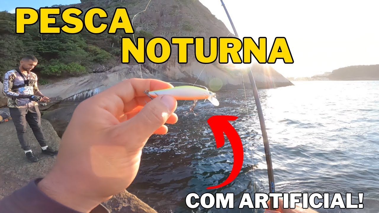 D&Aacute; PRA PESCAR A NOITE COM ISCAS ARTIFICIAIS! PESCARIA NO RIO DE JANEIRO! PESCA NOTURNA.