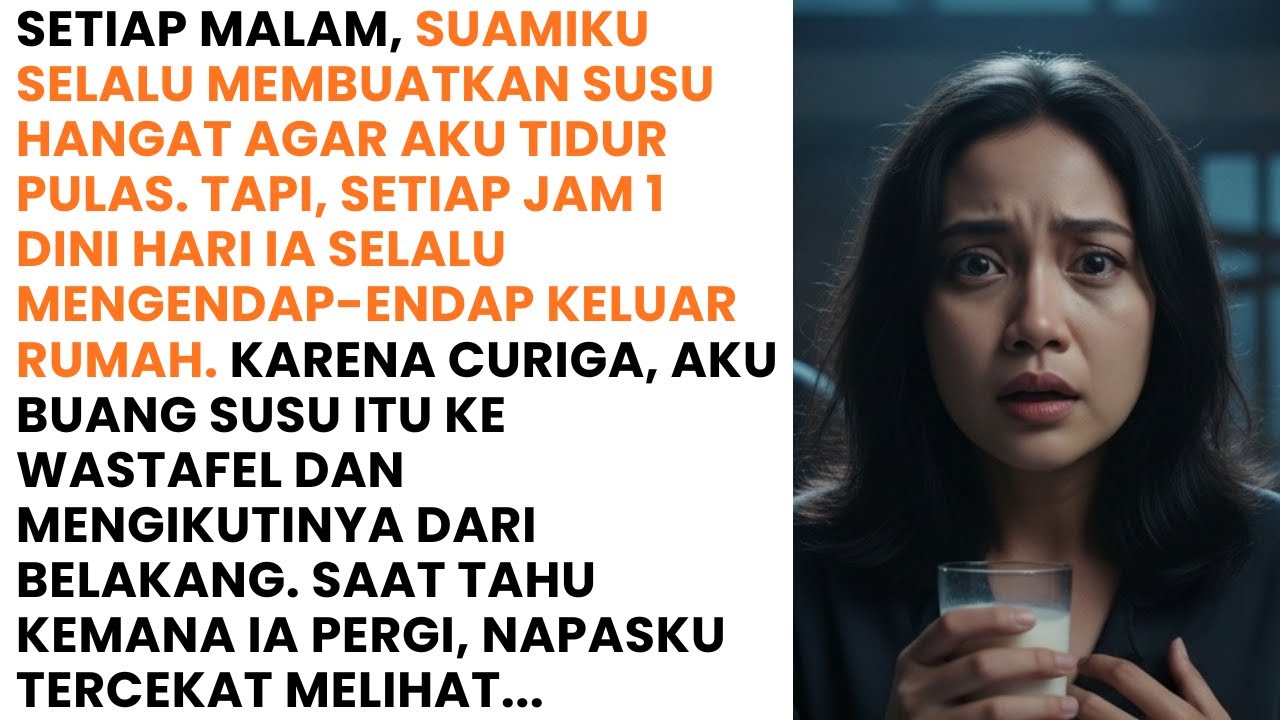 SETIAP MALAM SUAMI BERI AKU SUSU AGAR TERTIDUR PULAS KEMUDIAN DIA PERGI - SAAT KUIKUTI AKU SYOK...
