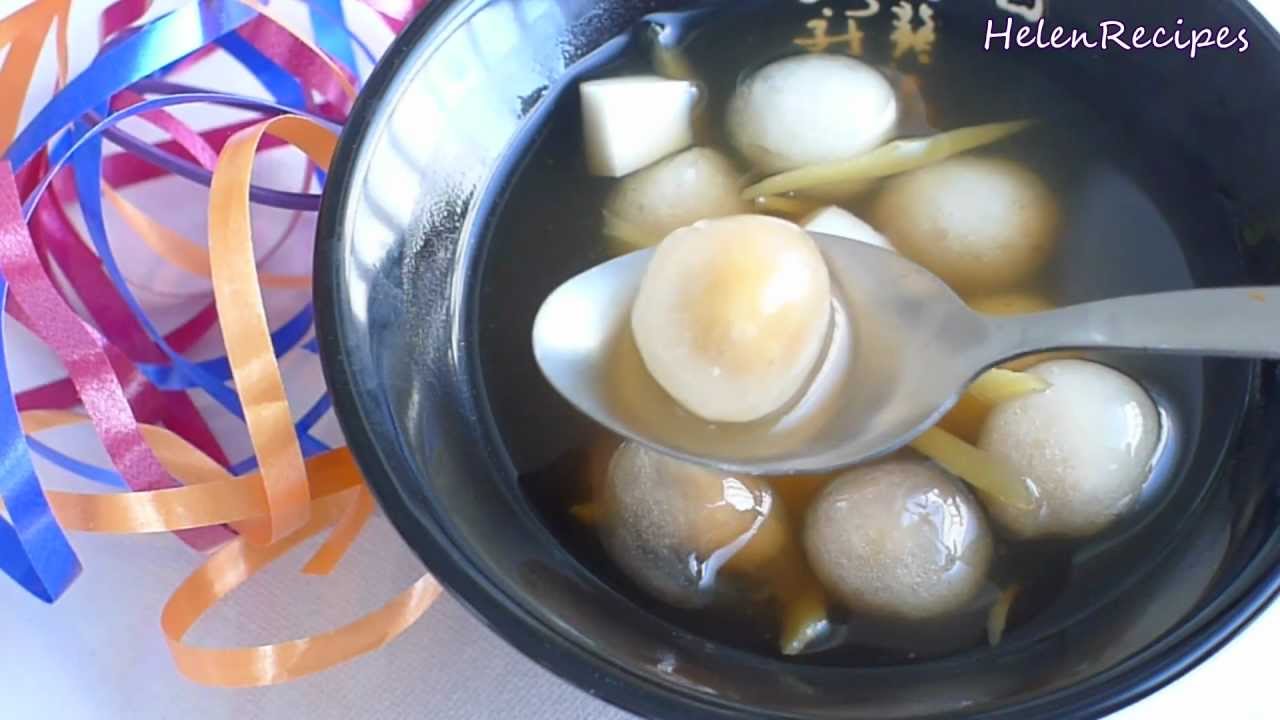 Clear Tapioca Pearls in Ginger Syrup - Che Bot Loc | Helen's Recipes