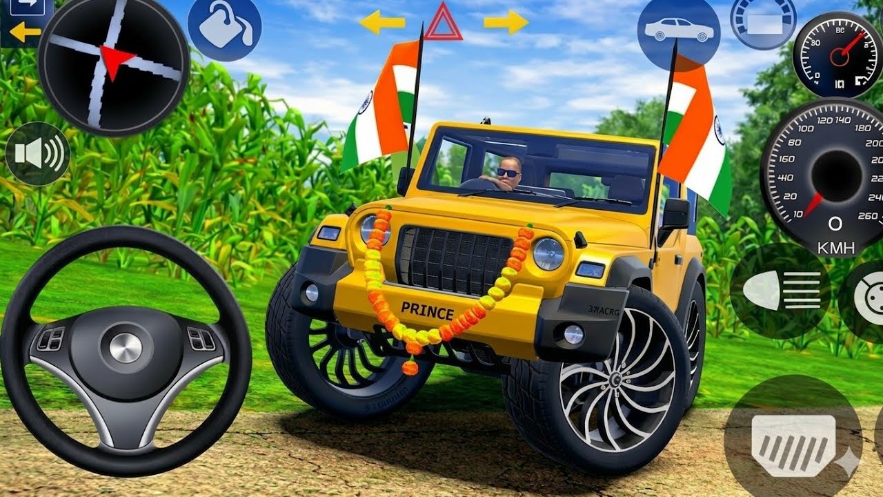 Modified Mahindra Thar😈Games:Indian Red Thar (Gadi Wala Games) Car Game Android Game - #2026