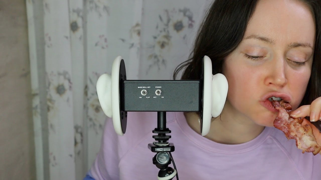 ASMR Eating Sounds | Bacon | 3Dio Ear To Ear | Mukbang 먹방 (No Talking)
