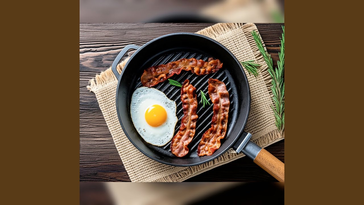 Cooking White Noise – Frying Bacon and Eggs (Endless Loop) Pt. 5
