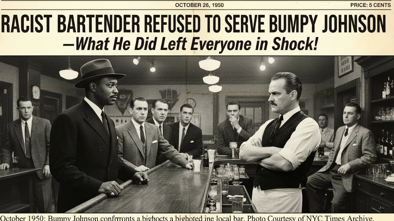 1950: Rac*st Bartender Refused to Serve BUMPY JOHNSON—What He Did Left Everyone in SHOCK!