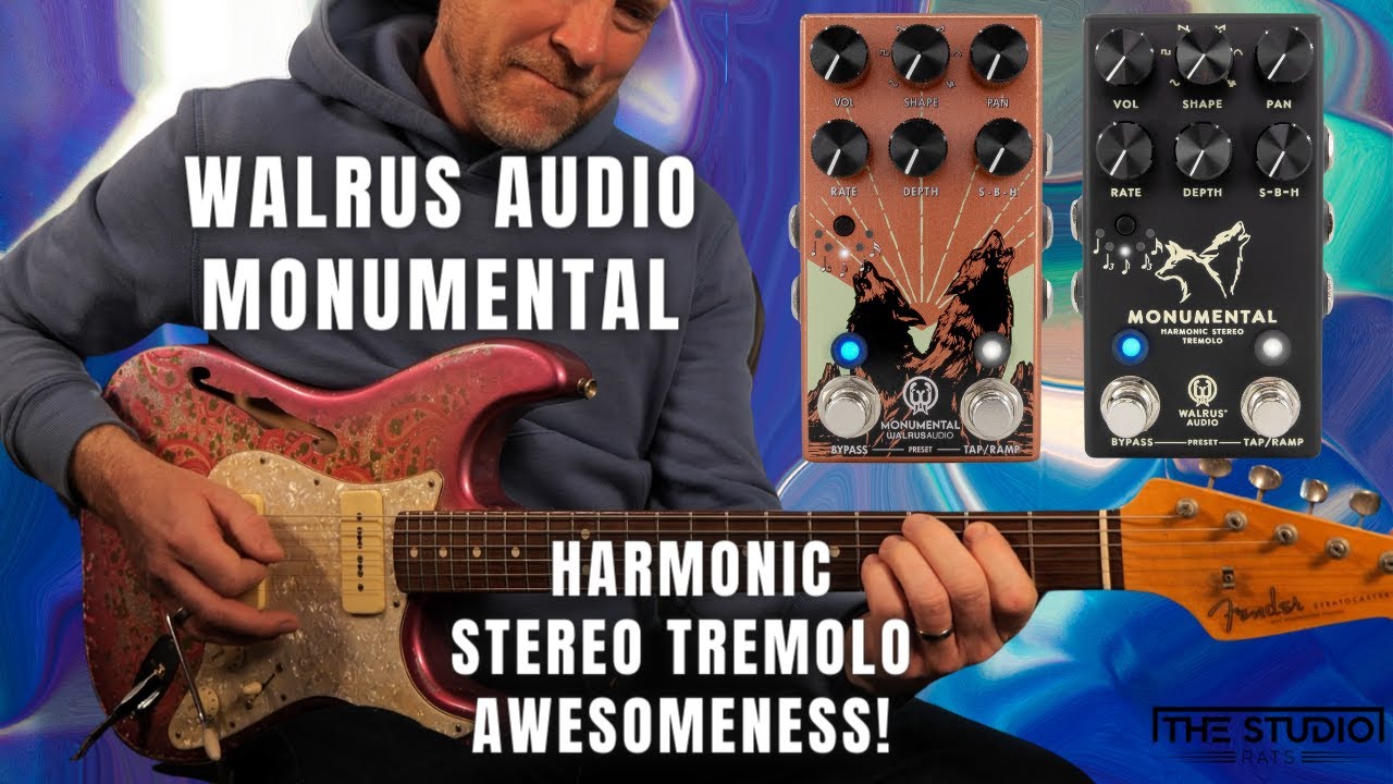 Walrus Audio МОНУМЕНТАЛЬНЫЙ - Гармонический СТЕРЕО Тремоло УДИВИТЕЛЬНОСТЬ!