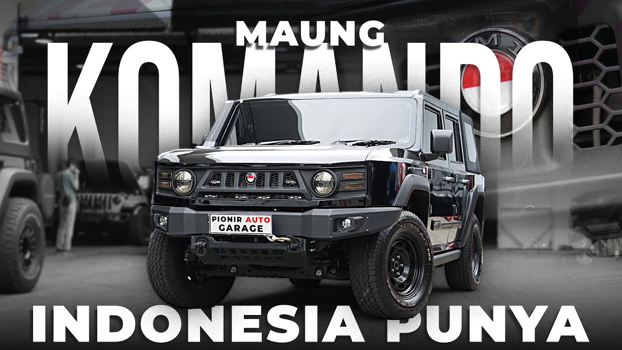 Maung Komando: Kendaraan Taktis PT Pindad, Modifikasi di Pionir Auto Garage! Pasang Apa Saja Ya?