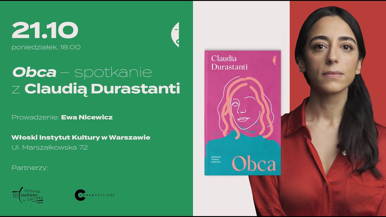 Settimana della Lingua Italiana nel Mondo 2024: Scrittrice Claudia Durastanti all'IIC Varsavia