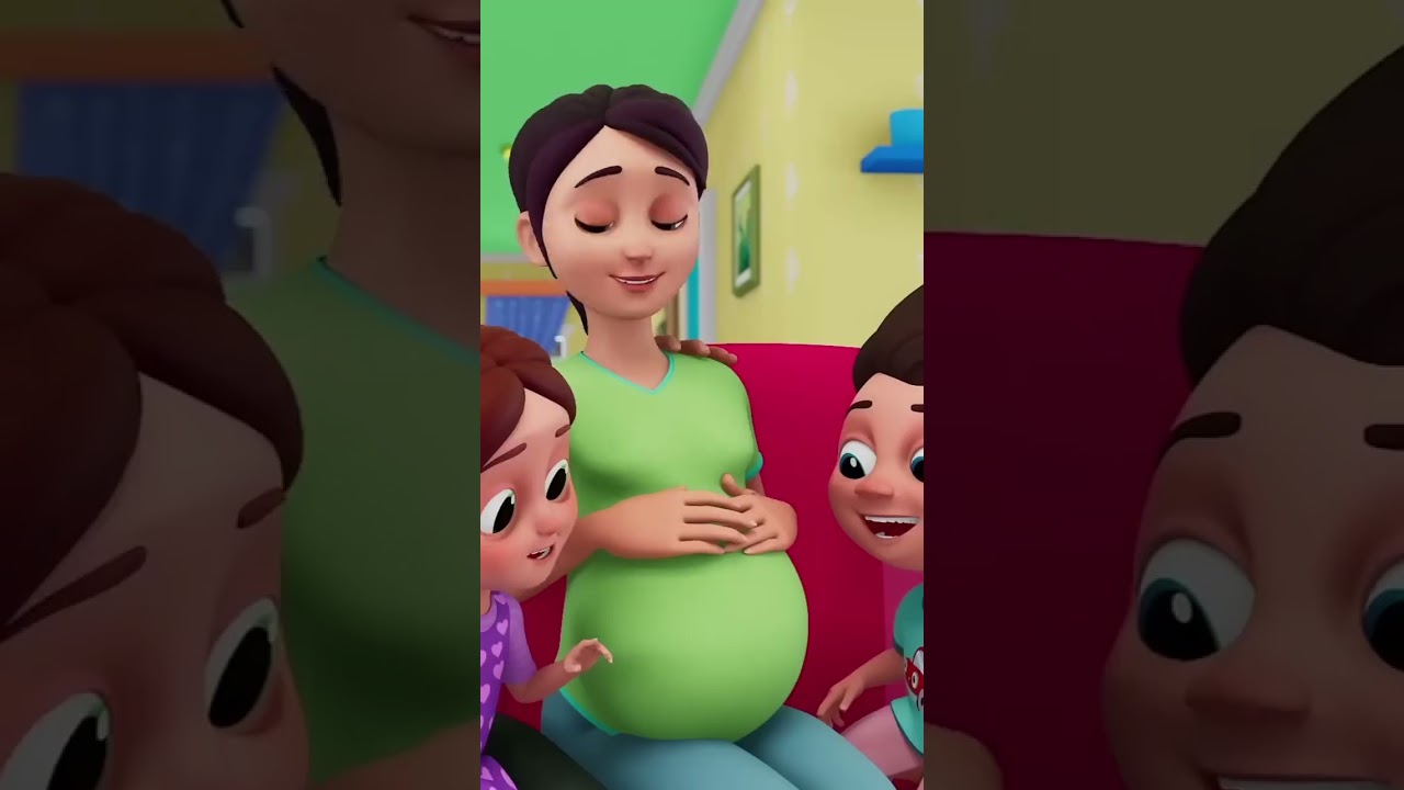 Baby in Mamas Bauch 🥰 Lustiges Animationslied f&uuml;r Kinder  #Kinderlieder #BabyLied #shorts