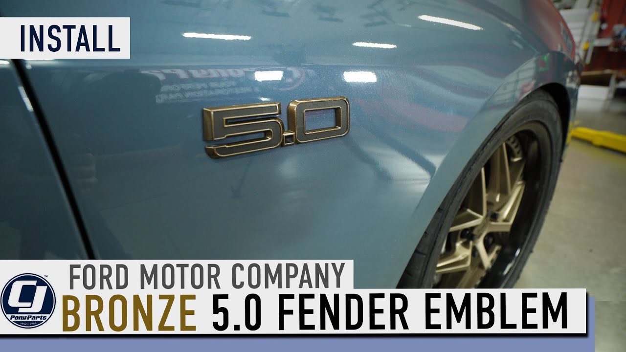 2024 Mustang GT | How to Install a Ford Bronze 5.0 Emblem #mustang